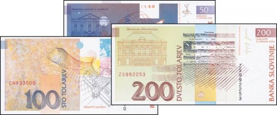 Banknoten Slowenien